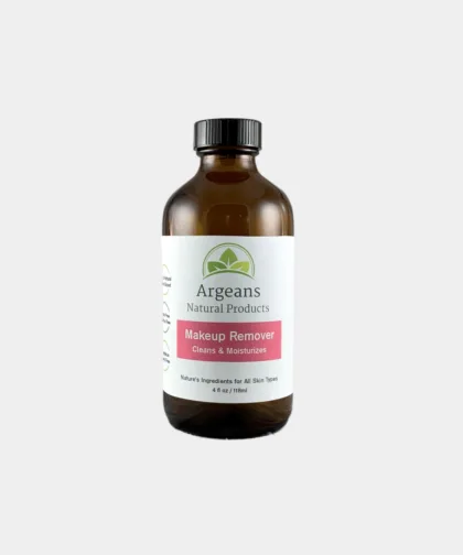 Argeans Natural Makeup Remover 8oz/240ml Glass Bottle